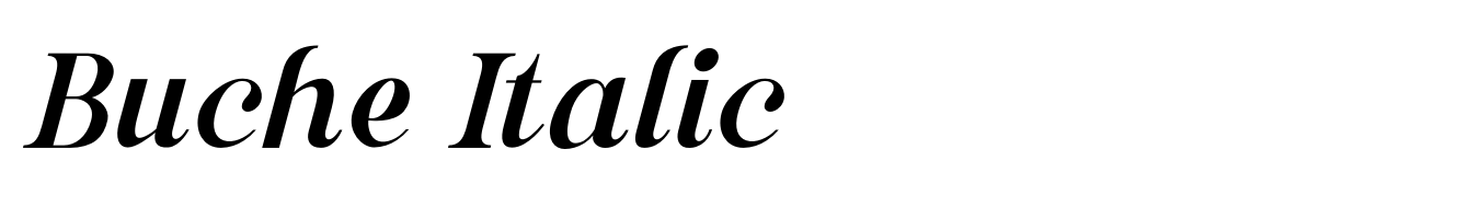 Buche Italic